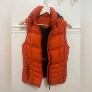 Schoffel Women's Orange Puffer Vest Ski Gilet